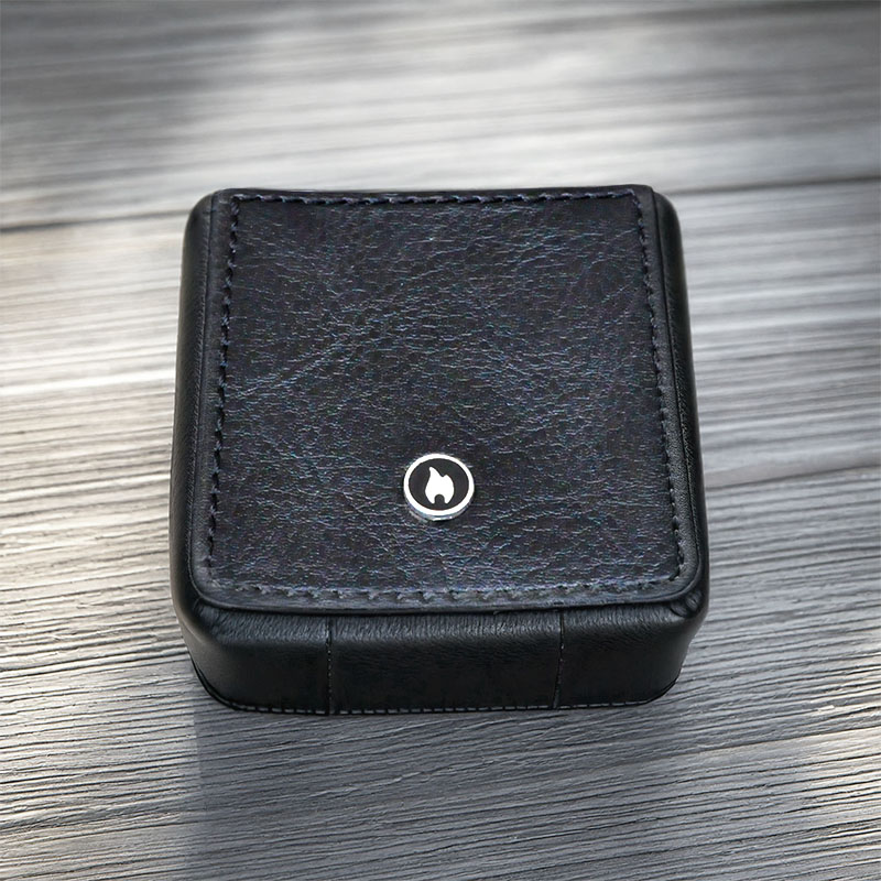ZIPPO CIGARETTE CASE BLACK LEATHER