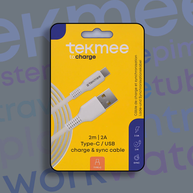 TEKMEE 2M USB-C FAST CHARGE