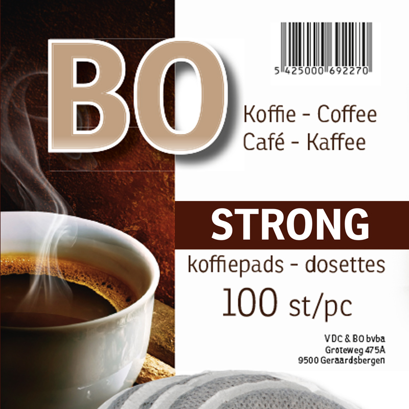 BO KOFFIE STRONG 100 PADS