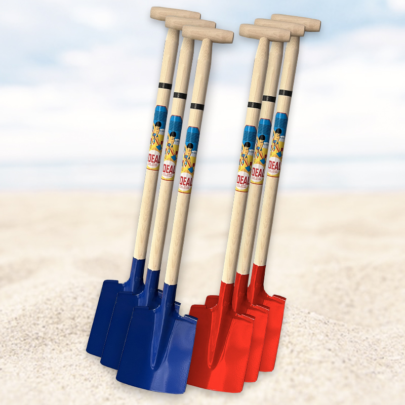 METALEN SCHOP ROOD/BLAUW 80cm /6