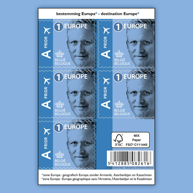 POSTZEGELS T1 EUR. FILIP 10x5