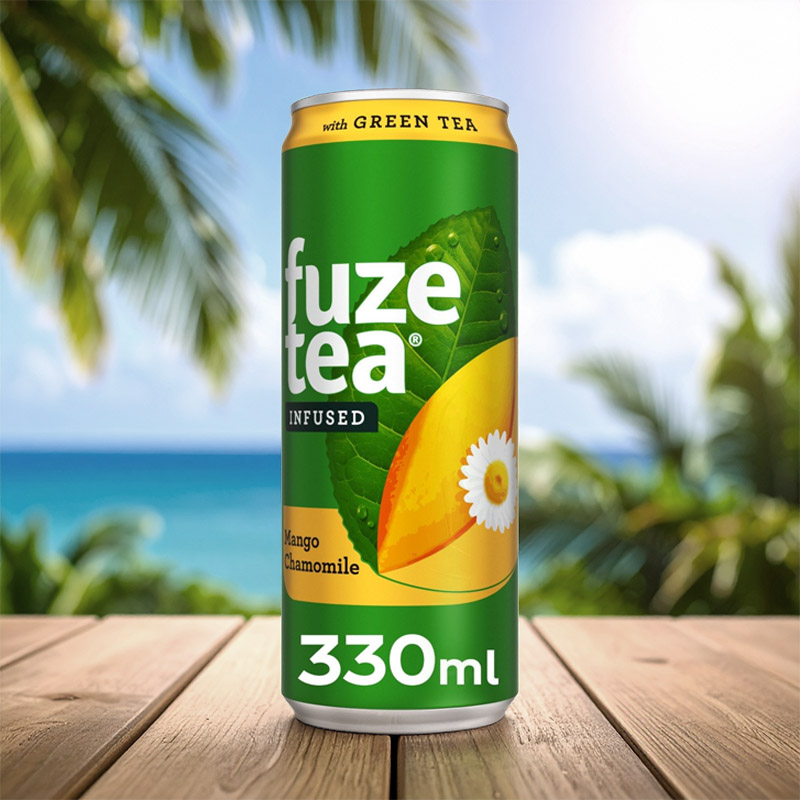 FUZETEA MANGO CHAMOMILE CAN 6x4x33cl