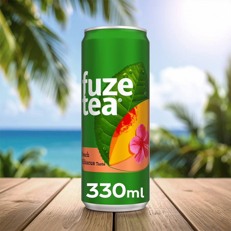 FUZETEA PEACH HIBISCUS CAN 6x4x33cl
