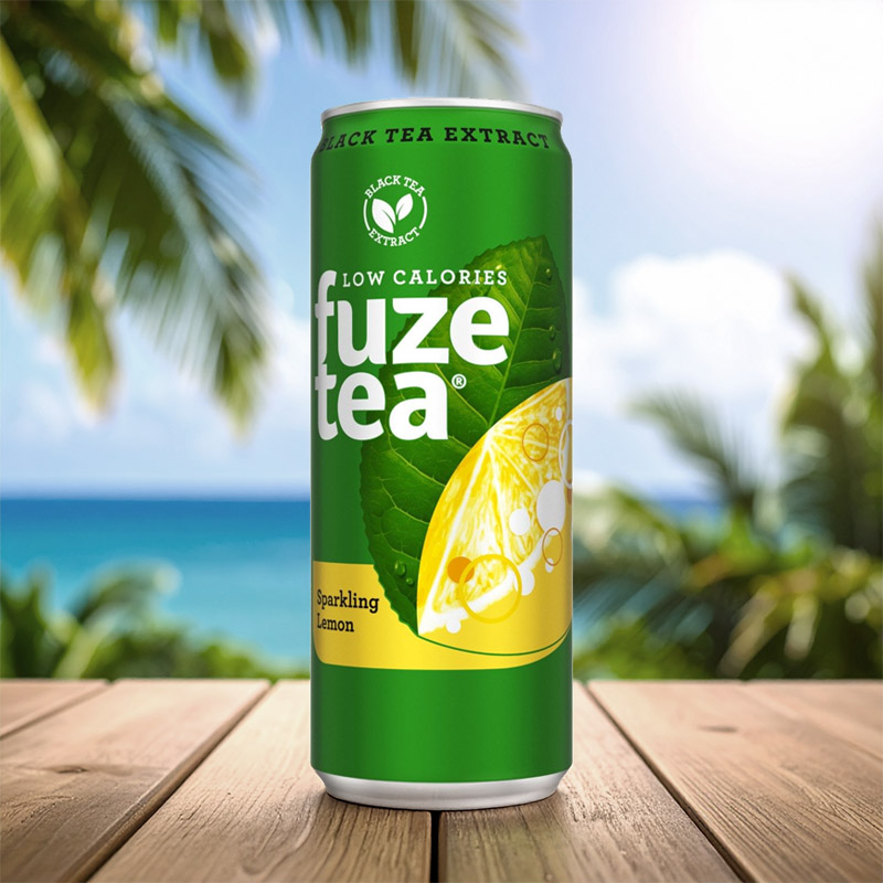 FUZETEA SPARKLING LEMON CAN 6x4x33cl