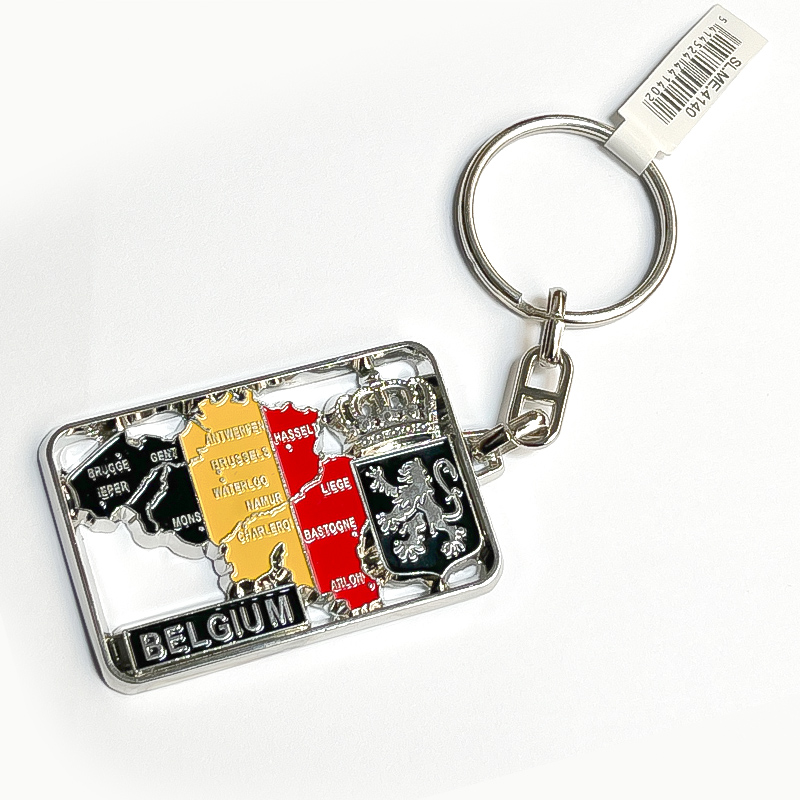 KEYCHAIN BELGIUM MAP