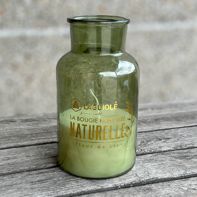 LAGUIOLE CANDLE NATURE LINEN FLOWER 920g