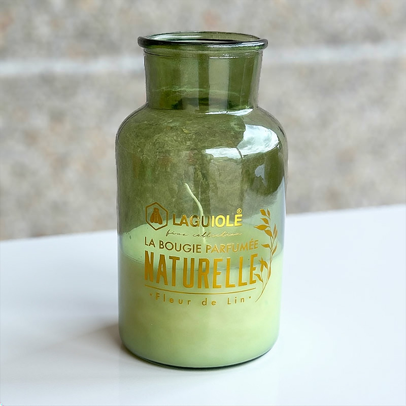 LAGUIOLE CANDLE NATURE LINEN FLOWER 920g