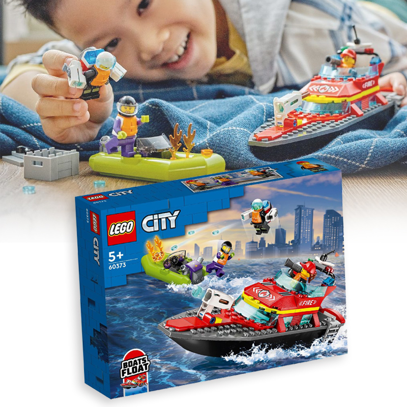 LEGO 60373 CITY FIRE RESCUE BOAT