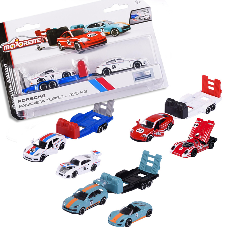 MAJORETTE PORSCHE MOTORSPORT RACE TRAILER 3ASS