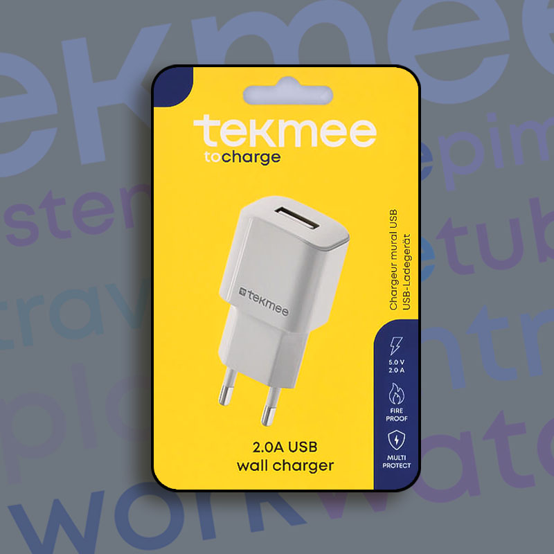 TEKMEE WALL CHARGER USB 2A