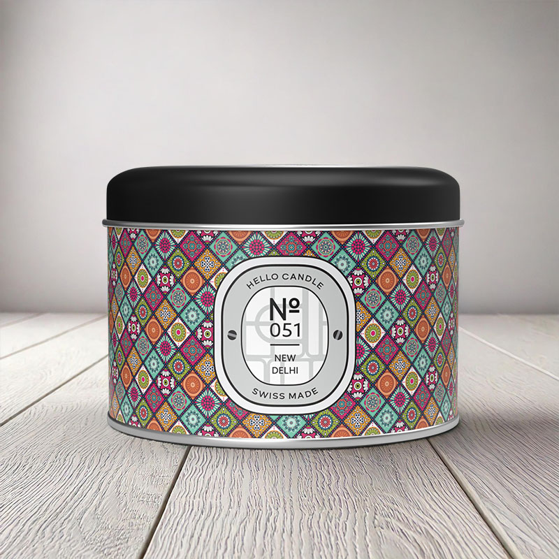 HELLO CANDLE NEW DELHI 180ml (INDIAN MANGO)