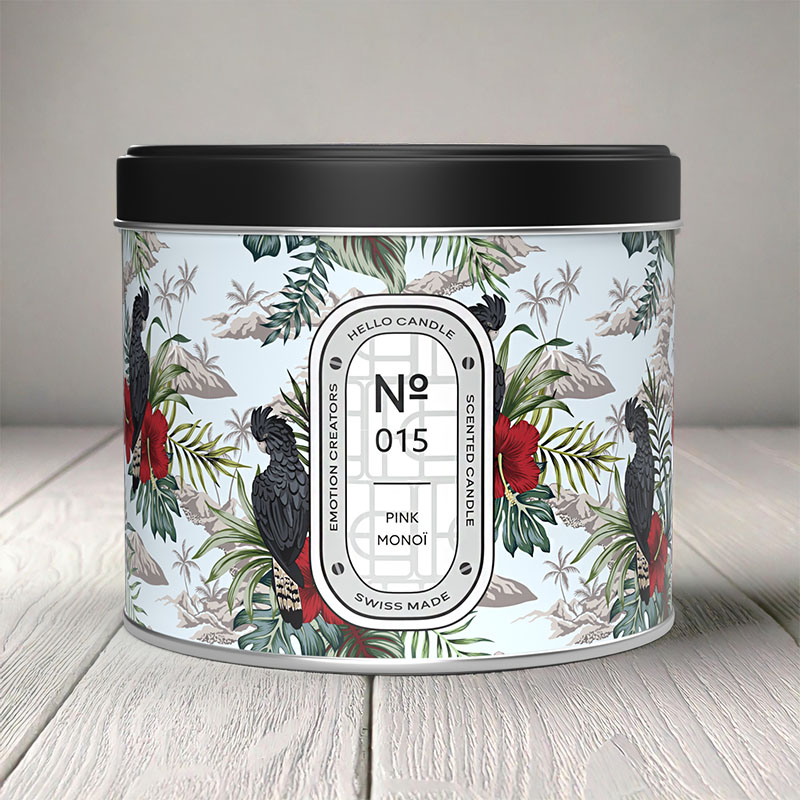 HELLO CANDLE PINK MONOÏ 500ml