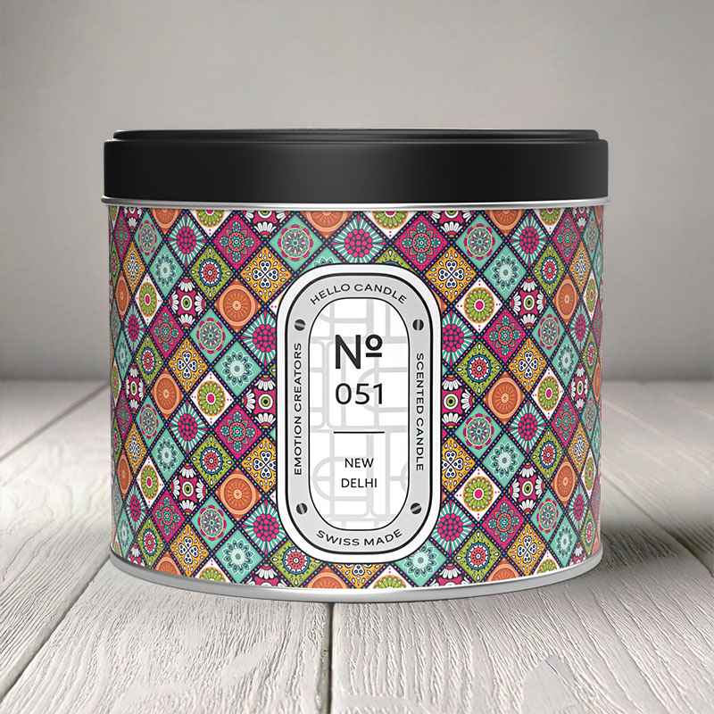 HELLO CANDLE NEW DELHI 500ml (INDIAN MANGO)