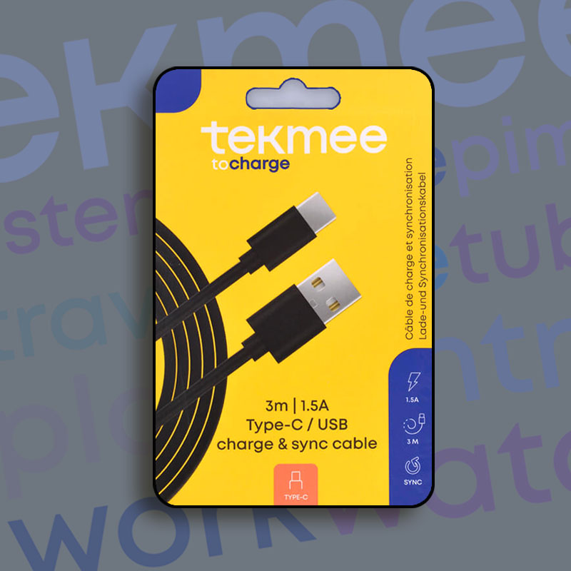 TEKMEE 3M TYPE-C CABLE