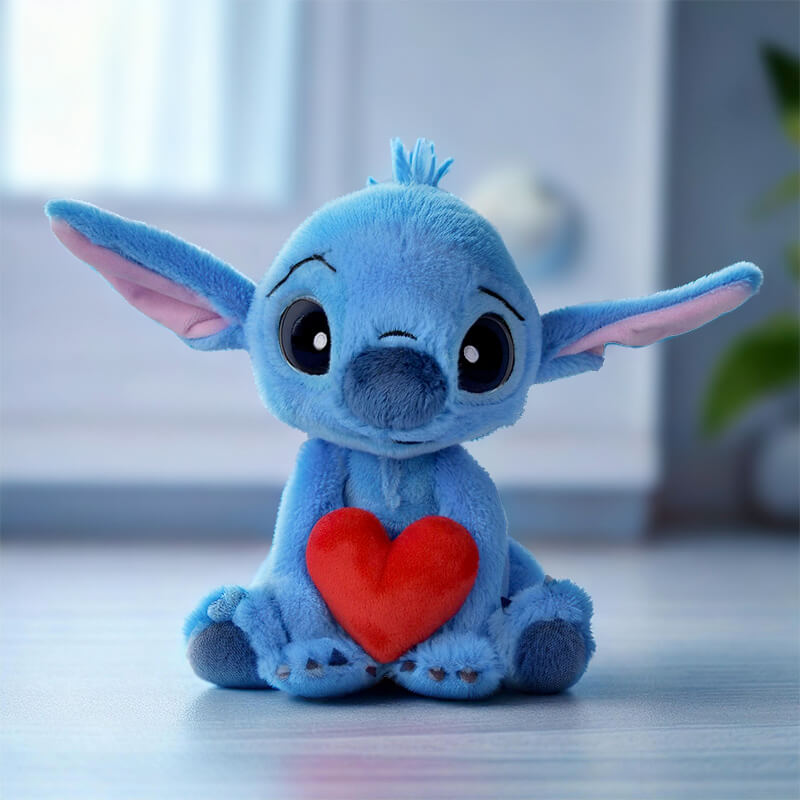 DISNEY STITCH HOLDING HEART 25cm
