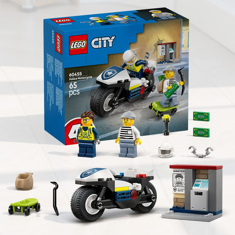 LEGO 60455 CITY POLICE MOTORCYCLE CHASE