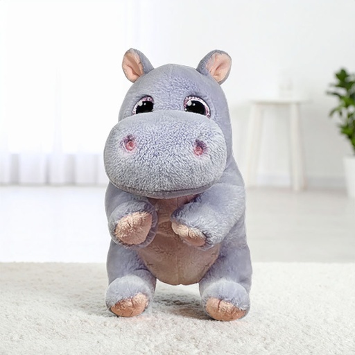 [00020843] TY BEANIE BELLIES HENRIETTA THE PURPLE HIPPO 15cm