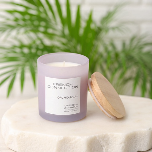 [FCC004VS] FRENCH CONNECTION PASTEL CANDLE LAVENDER&CEDARWOOD 206G SMALL