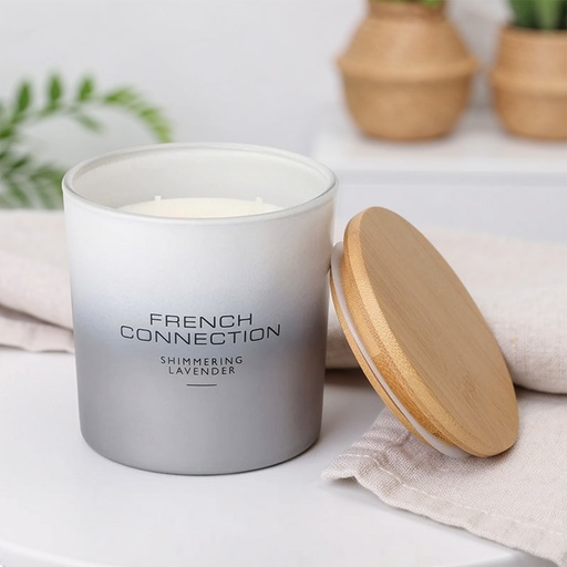 [FCC006SM] FRENCH CONNECTION OMBRE CANDLE SHIMMERING LAVENDER 331G MEDIUM
