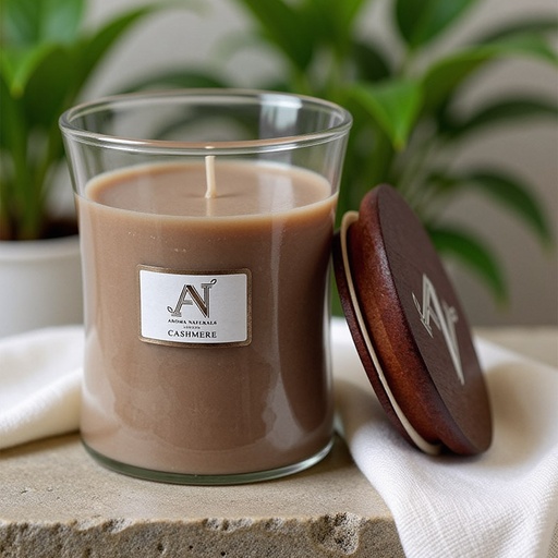 [ANLCRCS001BR] AROMA NATURALS CONTEMPORARY CANDLE CASHMERE 320G SMALL