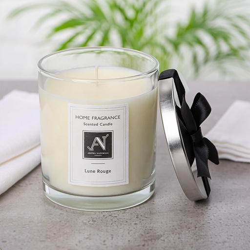[ANLMLCS001LR] AROMA NATURALS MINIMALIST LUXE CANDLE LUNE ROUGE 206G SMALL