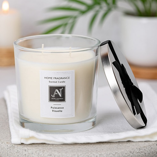 [ANLMLCM001PV] AROMA NATURALS MINIMALIST LUXE CANDLE PUISSANCE VISUELLE 342G MEDIUM 2-WICKS