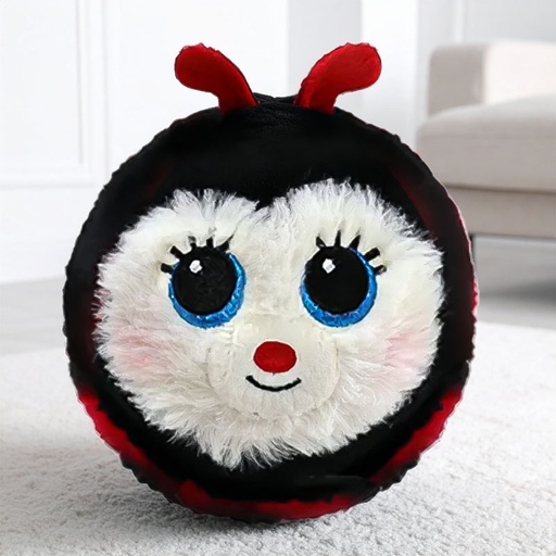 [00020897] TY BEANIE BOUNCERS BUGGIE THE LADYBUG 9CM