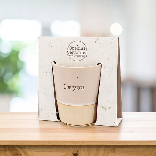 [00125016] SPECIAL CERAMICS MUG "I LOVE YOU" (35787)