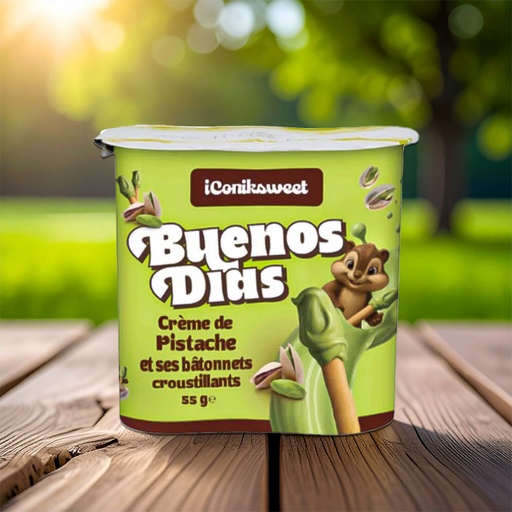 [C1400204] BUENOS DIAS PISTACHIO CREAM STICKS 24 x 55g