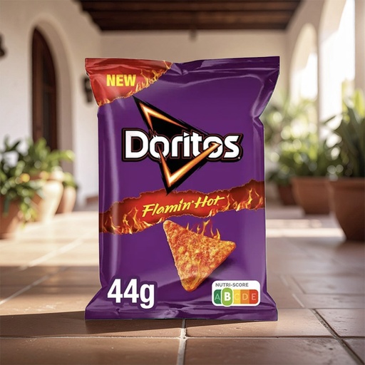[C0801001] DORITOS FLAMIN HOT TORTILLA 20 x 44g