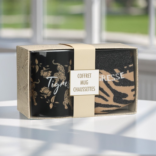 [00120420] GIFT SET TIGRESSE MUG + SOCKS