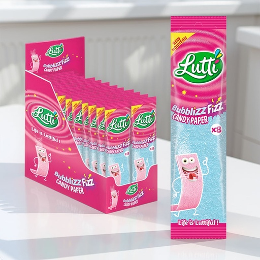 [C0101022] LUTTI CANDY PAPER BUBBLIZZ 2 x 24pcs