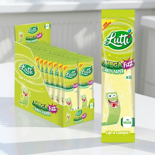 [C0101023] LUTTI CANDY PAPER MEGAFIZZ 2 x 24pcs