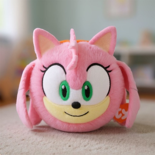 [00020985] TY BEANIE BOUNCERS AMY SONIC PINK 9CM