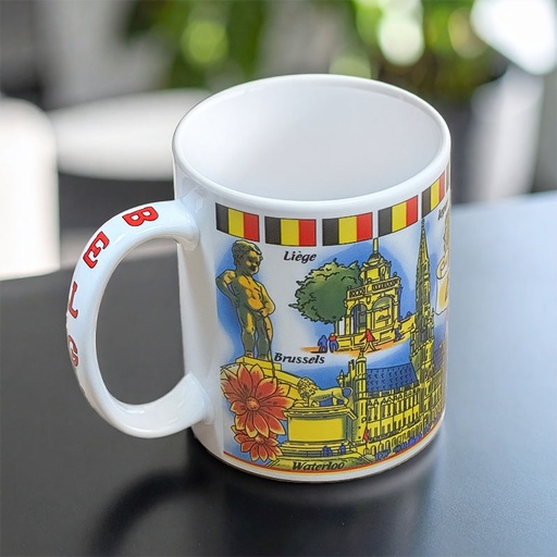 [00120058] MUG BELGIAN PANORAMO WITH 9 VIEWS