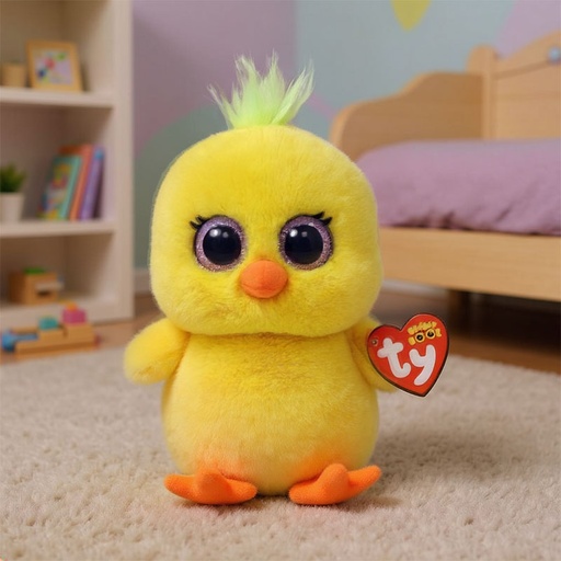 [00021007] TY BEANIE BOO'S CHIRPS THE CHICK SMALL 15CM