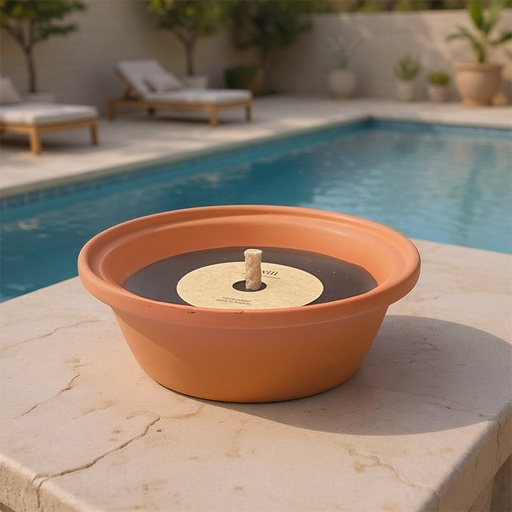 [80100144] TWILI OUTDOOR PARTY TERRACOTTASCHAAL 19cm ZWART