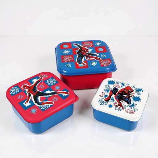 [00130522] SNACK BOXES SPIDERMAN 3pcs