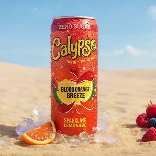 [D1002109] CALYPSO SPARKLING BLOOD ORANGE BREEZE ZERO 12 x 33cl