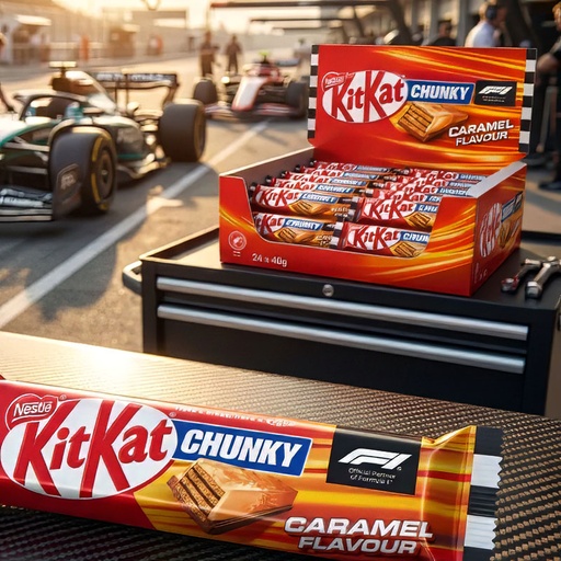 [C0702005] KIT KAT CHUNKY CARAMEL F1-EDITION 24x42g
