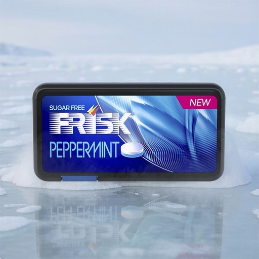 [C0902008] FRISK FLAT PACK PEPPERMINT 12x21g