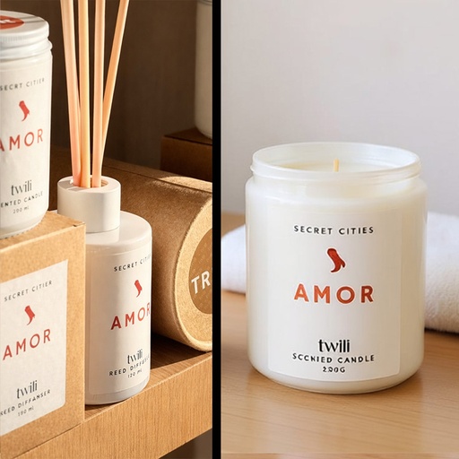 [80100302] TWILI INDOOR SCENTED CANDLE HIDDEN CITIES: ROMA 250gr