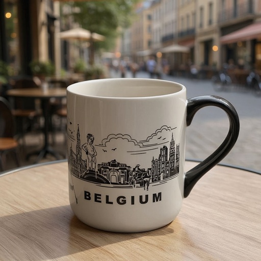 [00120118] MUG BELGIUM MARBLE
