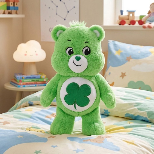 [00021060] CARE BEARS GOOD LUCK BEAR 35cm