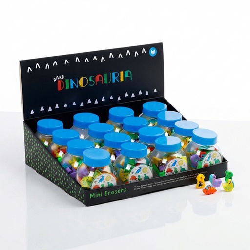 [00070146] MINI ERASERS DINOSAURIA /16