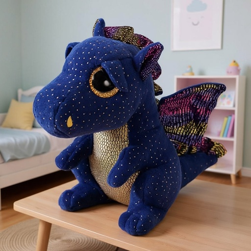 [00021072] TY BEANIE BOO'S SAFFIRE THE DRAGON SMALL 15cm