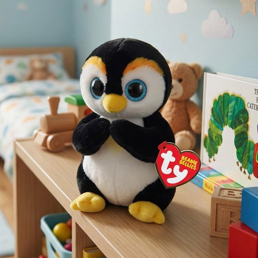 [00021076] TY BEANIE BELLIES NEVE THE PENGUIN SMALL 15cm