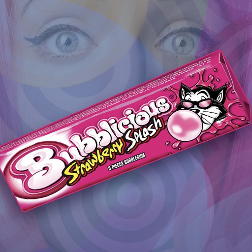 [C0601001] BUBBLICIOUS STRAWBERRY SPLASH 18x38g