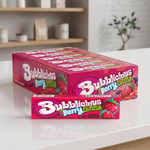 [C0601001] BUBBLICIOUS STRAWBERRY SPLASH 18x38g
