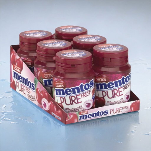 [C0904003] MENTOS CUP PURE FRESH CHERRY 6x60g